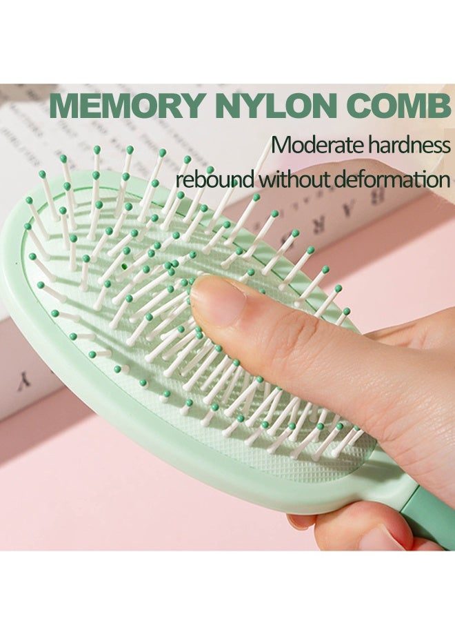 Aimayapet 5PCS Hair Brush Set, 5Pcs Hair Brush Comb Set with Detangling Nylon Pins, Detangling Hairbrush For Women for Reduces Frizz, Hair Combs Hair Dryer Brush Styling Brush,  Wet Dry Brush Cushion Hair Combs for Women, Men, Kids - Image 5